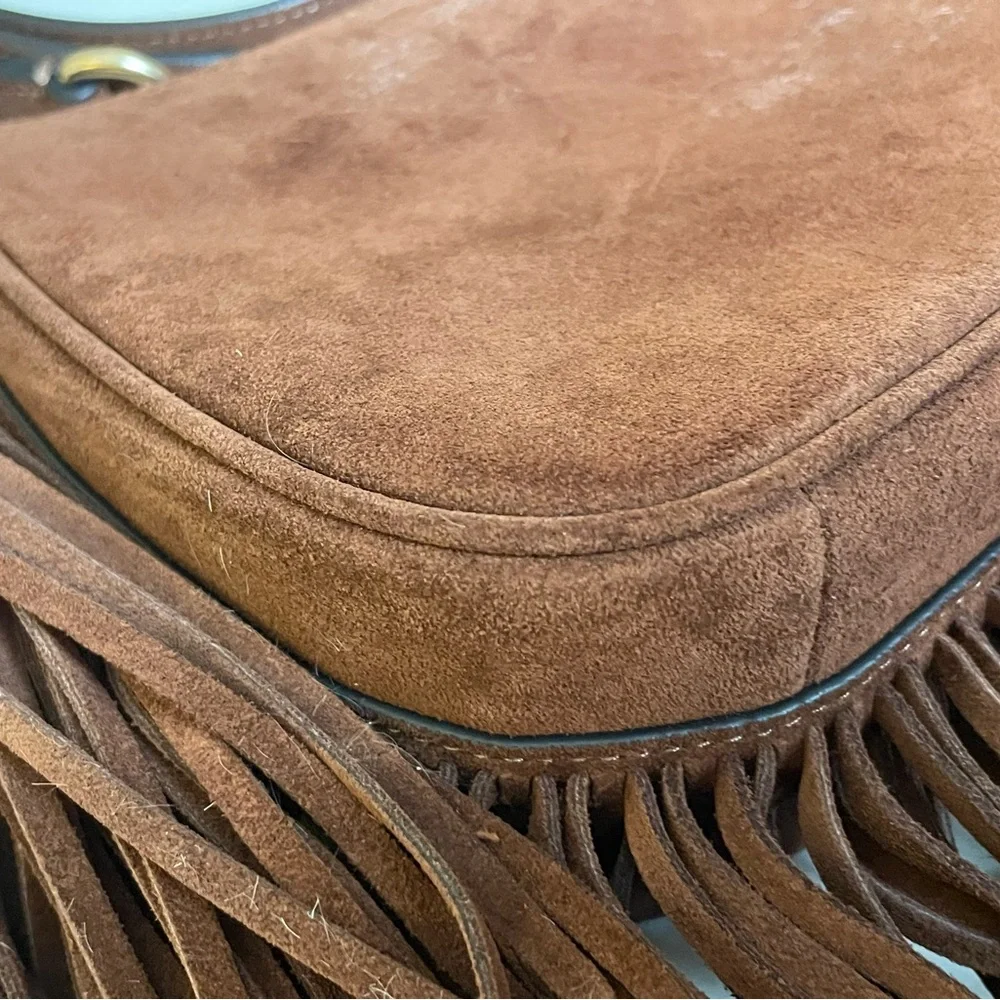 Coach Brown Suede Fringe Teri shoulder crossbody bag - Picture 10 of 15